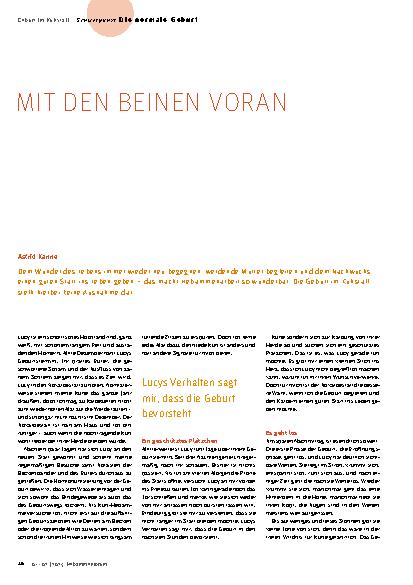Vorschauseite 1: Mit den Beinen voran