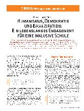 Vorschauseite 1: Humanismus, Demokratie und Emanzipation: Ein lebenslanges Engagement für eine inklusive Schule