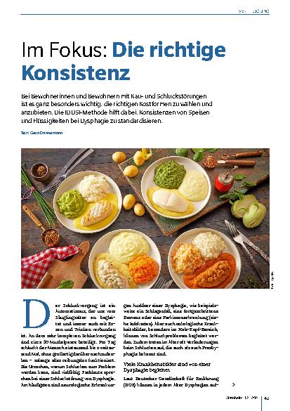 Vorschauseite 1: Im Fokus: Die richtige Konsistenz
