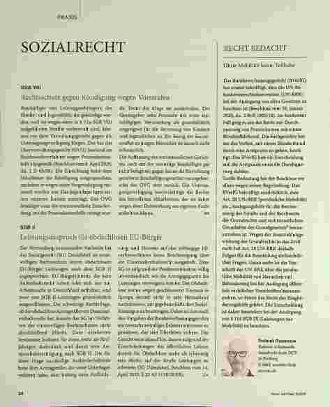 Vorschauseite 1: SOZIALRECHT