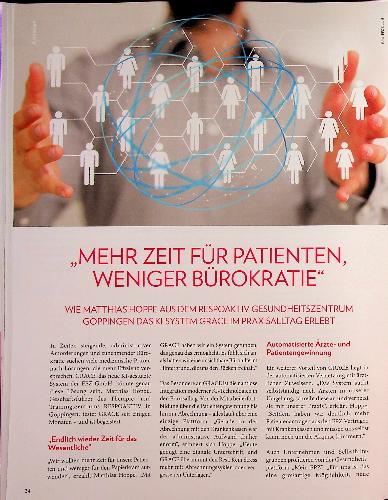 Vorschauseite 1: Mehr Zeit für Patienten, weniger Bürokratie