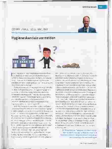 Vorschauseite 1: Hygieneskandale vermeiden