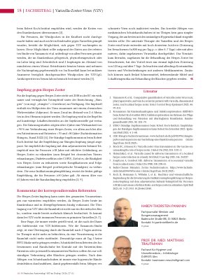 Vorschauseite 5: Varizella-Zoster-Virus (VZV) Virusverbreitung im Krankenhaus und Aktuelles zur Impfung