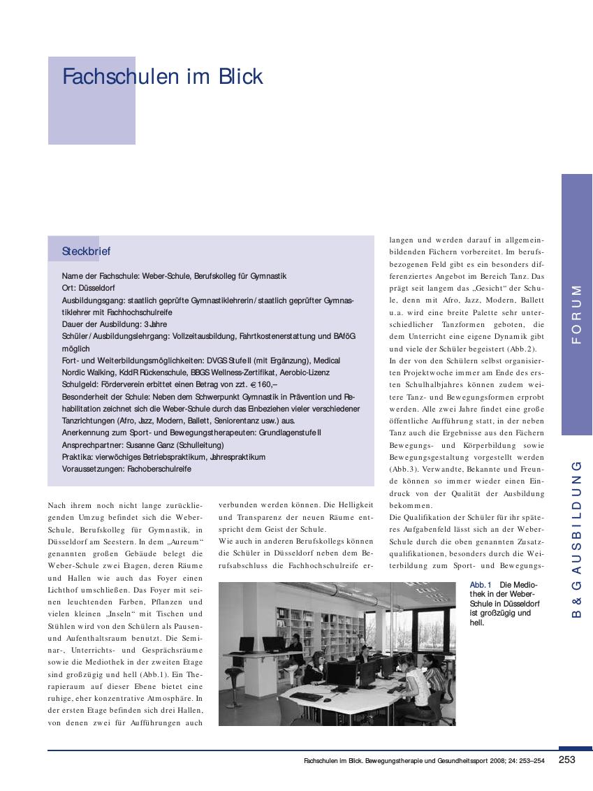 Vorschauseite 1: Fachschulen im Blick