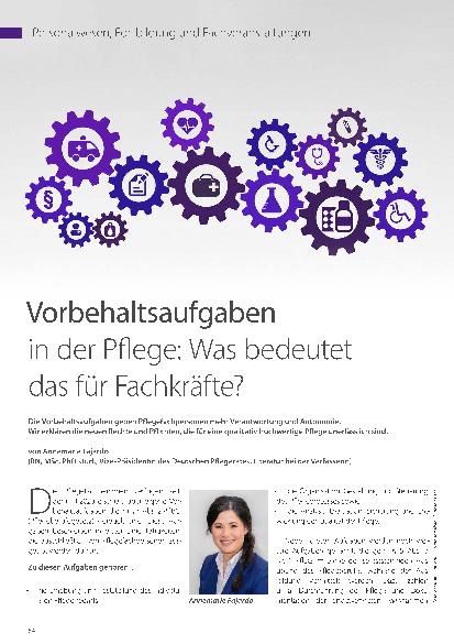 Vorschauseite 1: Vorbehaltsaufgaben in der Pflege: Was bedeutet das für Fachkräfte?