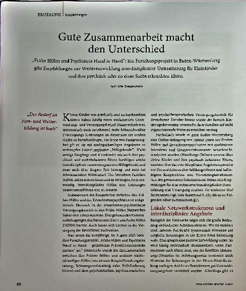 Vorschauseite 1: Gute Zusammenarbeit macht den Unterschied.