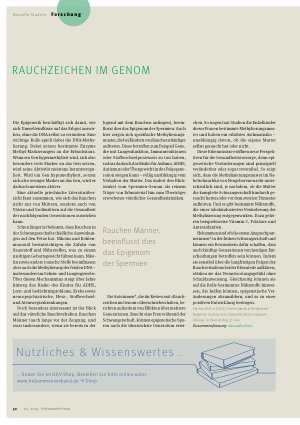 Vorschauseite 1: Rauchzeichen im Genom