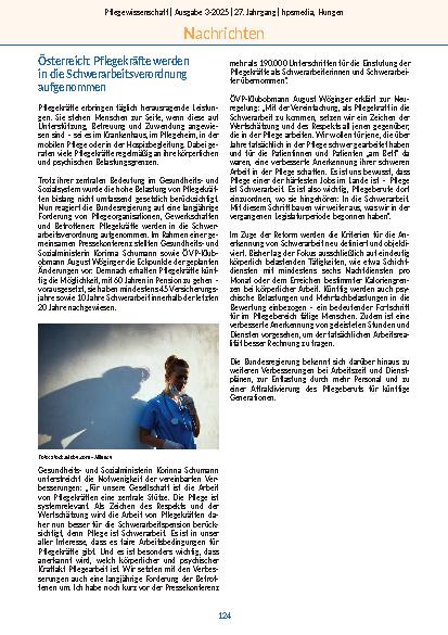 Vorschauseite 6: Pflegewissenschaft Ausgabe 3-2025