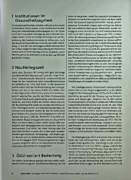 Vorschauseite 2: Institutionswandel in der Präventionspolitik