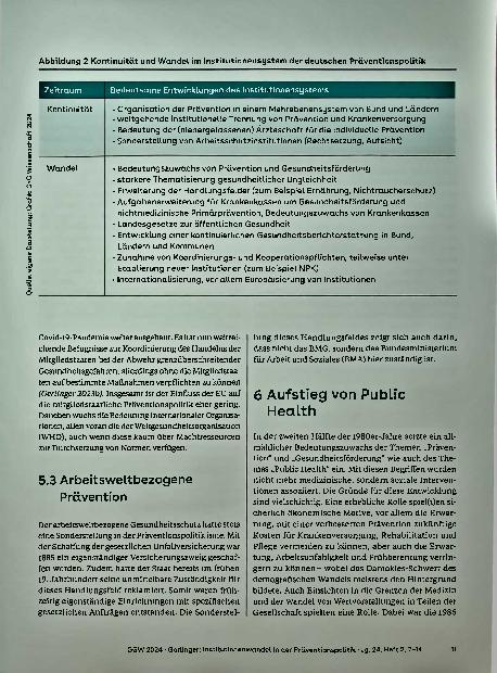 Vorschauseite 5: Institutionswandel in der Präventionspolitik