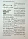 Vorschauseite 1: Junge Pflegewissenschaft
