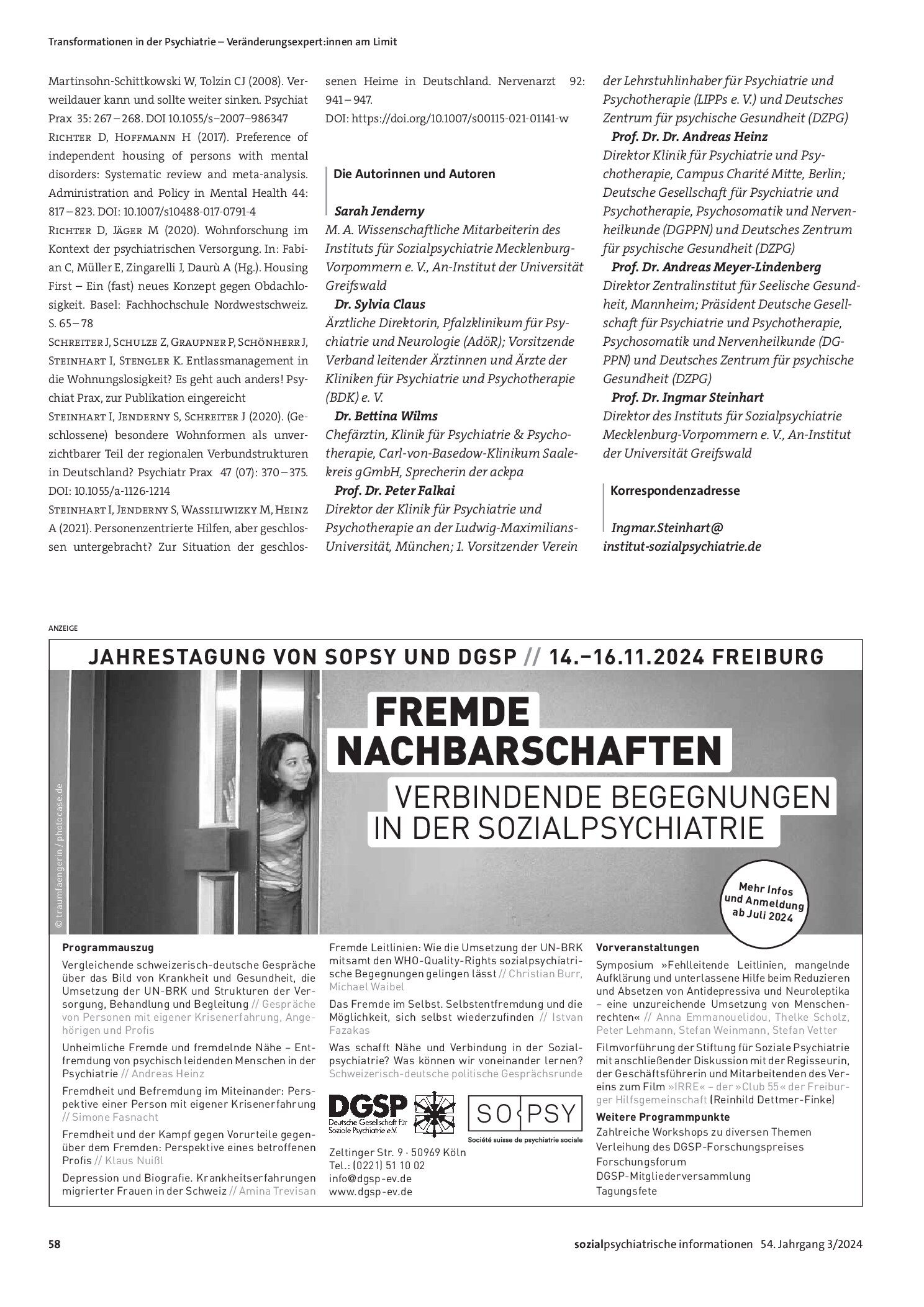 Vorschauseite 6: Menschen mit schweren psychischen Erkrankungen wohnen wieder im Krankenhaus. Was läuft da schief?