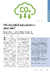 Vorschauseite 1: CO2-Ausstoß reduzieren - aber wie? Umwelt-Scorecard und eine Prognose möglicher CO2-Einsparung im deutschen Krankenhaussektor