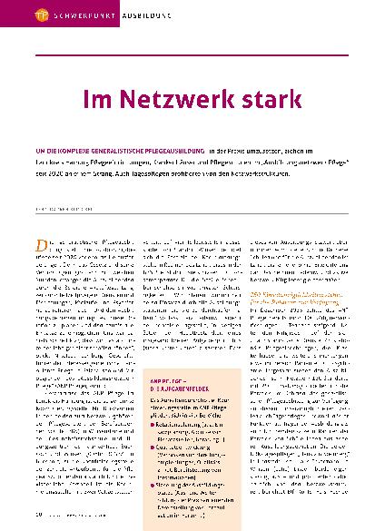 Vorschauseite 1: Im Netzwerk stark.