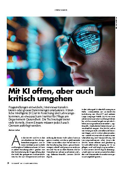 Vorschauseite 2: Mit KI offen, aber auch kritisch umgehen