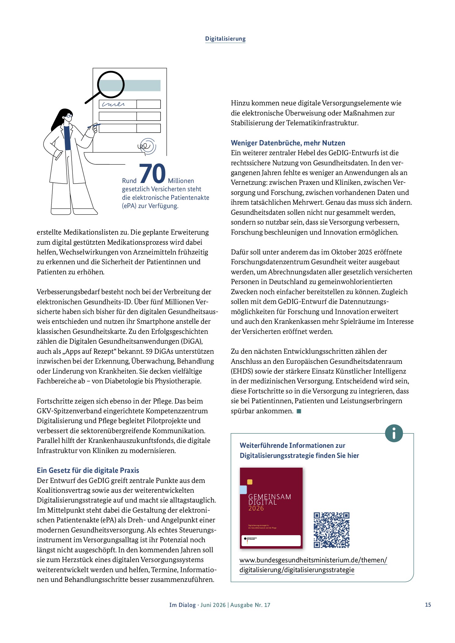Vorschauseite 2: Die Digitalisierungsstrategie wird zum Leben erweckt