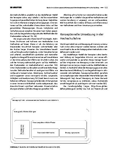 Vorschauseite 3: Bewegungsaktivierung und Sitzzeitreduzierung im Hochschulalltag