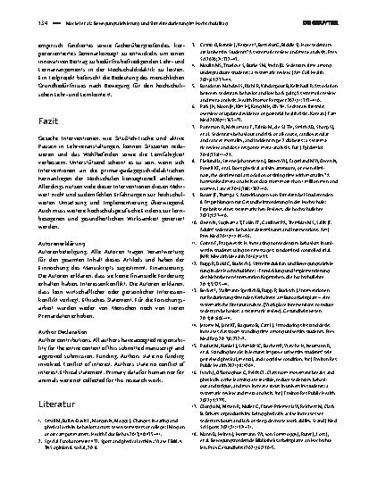 Vorschauseite 4: Bewegungsaktivierung und Sitzzeitreduzierung im Hochschulalltag
