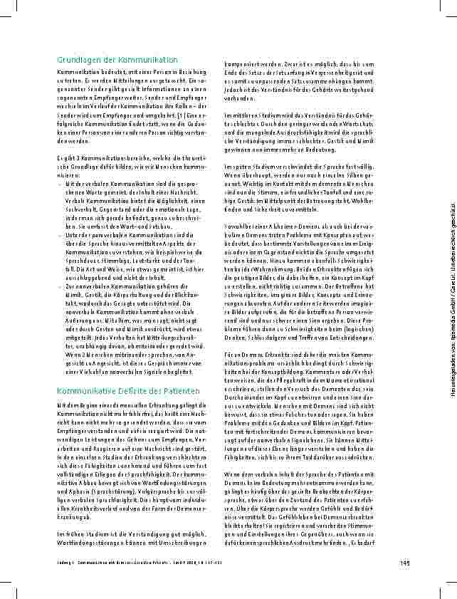 Vorschauseite 3: Kommunikation mit demenzerkrankten Patienten im OP