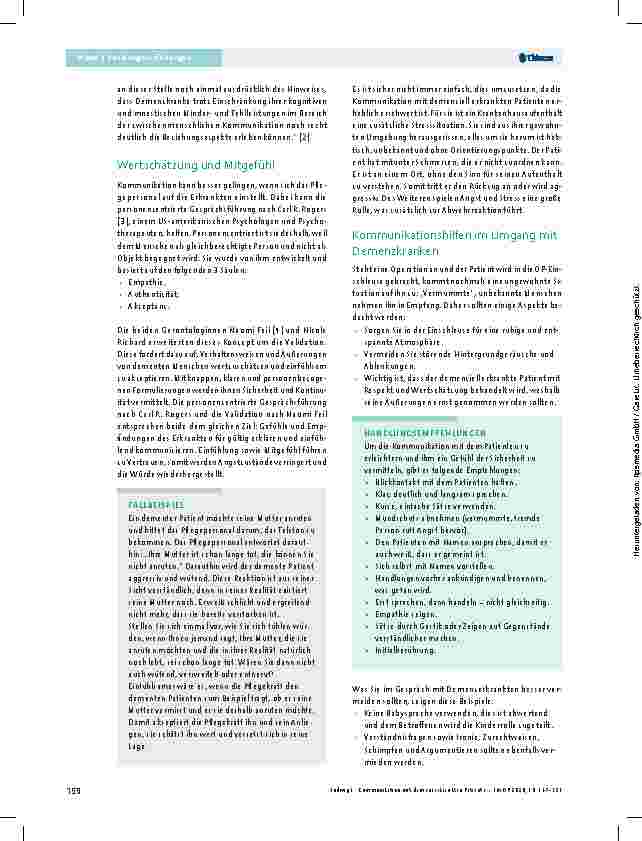 Vorschauseite 4: Kommunikation mit demenzerkrankten Patienten im OP
