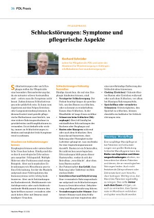 Vorschauseite 1: Schluckstörungen: Symptome und pflegerische Aspekte