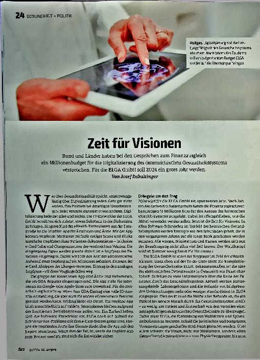 Vorschauseite 1: Zeit für Visionen