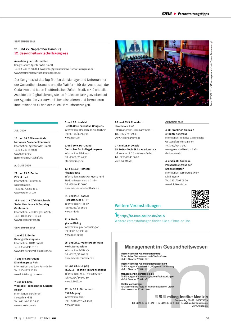 Vorschauseite 1: Veranstaltungstipps