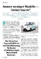 Vorschauseite 1: Immer weniger Modelle - immer teurer!