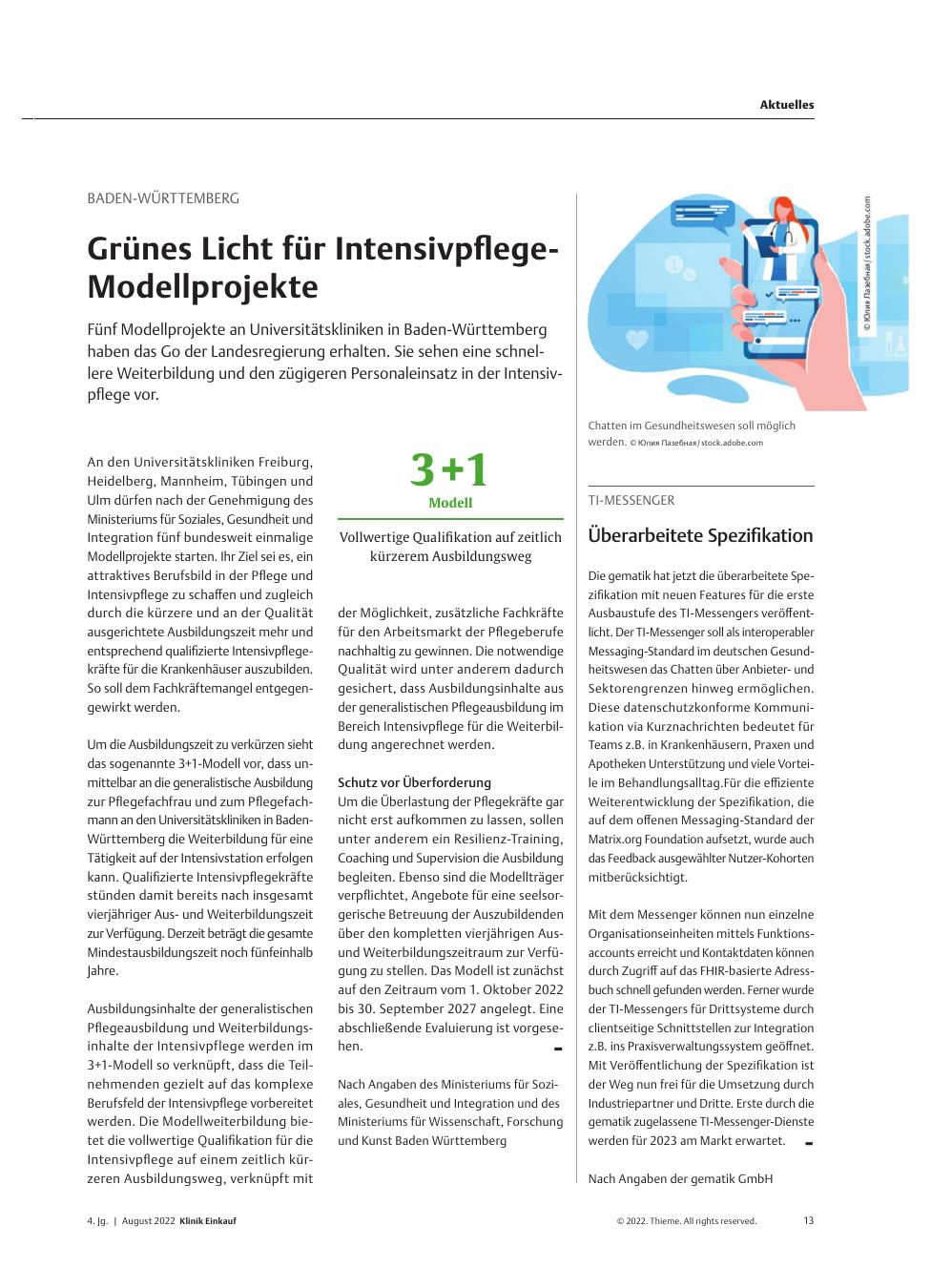Vorschauseite 1: TI-Messenger: Überarbeitete Spezifikationen