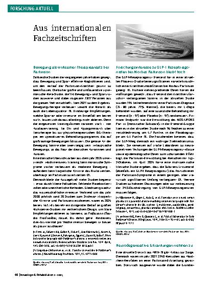 Vorschauseite 1: Aus internationalen Fachzeitschriften