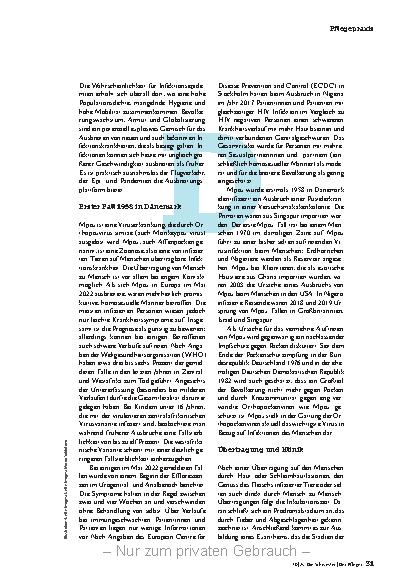 Vorschauseite 2: MPOX: Eine ernsthafte Bedrohung?