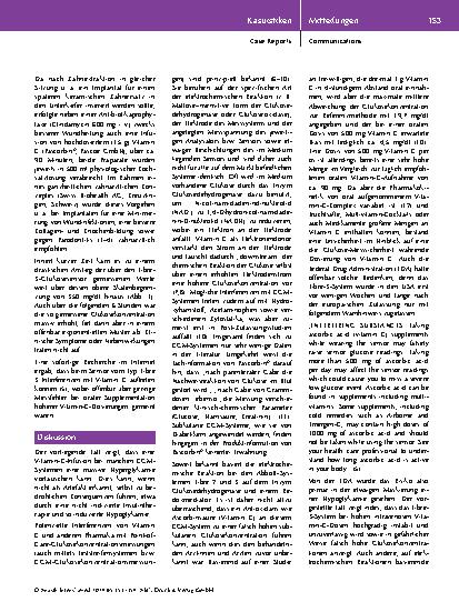 Vorschauseite 3: Fulminante Pseudohyperglykämie im Libre-3-Glukosemanagement-System durch hochdosierte Vitamin-C-Infusion