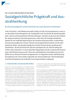 Vorschauseite 1: Sozialgerichtliche Prägekraft und Ausstrahlwirkung