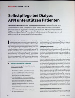 Vorschauseite 1: Selbstpflege bei Dialyse: APN unterstützen Patienten