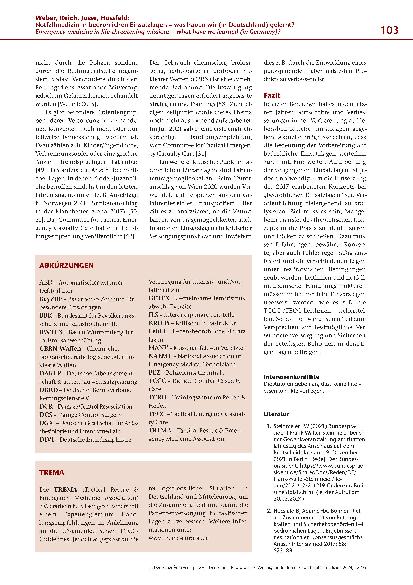 Vorschauseite 6: Notfallmedizin in bedrohlichen Einsatzlagen – was haben wir (in Deutschland) gelernt?