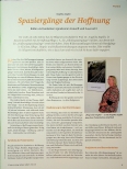 Vorschauseite 1: Spaziergänge der Hoffnung. Bilder und Gedanken signalisieren Zukunft und Zuversicht.