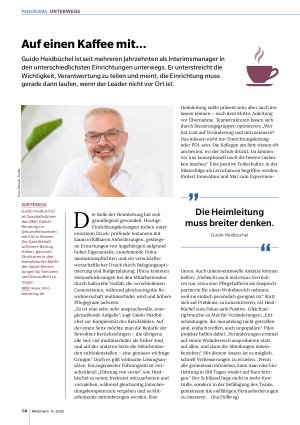 Vorschauseite 1: Auf einen Kaffee mit... Guido Heidbüchel