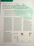 Vorschauseite 1: Subkutan gespritzt? Oder versehentlich intramuskulär?