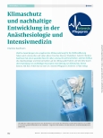 Vorschauseite 1: Klimaschutz und nachhaltige Entwicklung in der Anästhesiologie und Intensivmedizin