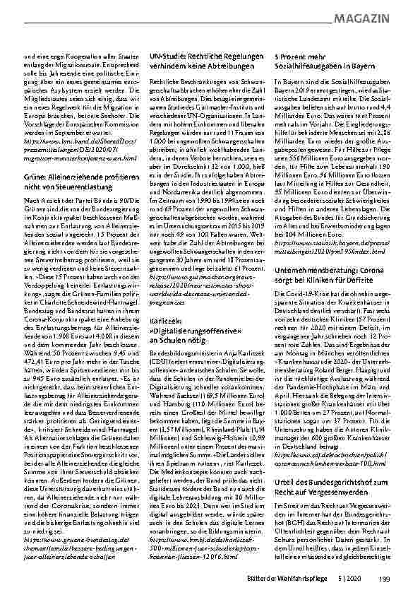 Vorschauseite 4: Fachinformationen der Blätter der Wohlfahrtspflege
