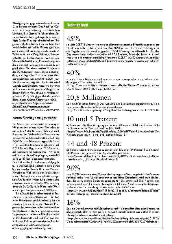 Vorschauseite 5: Fachinformationen der Blätter der Wohlfahrtspflege