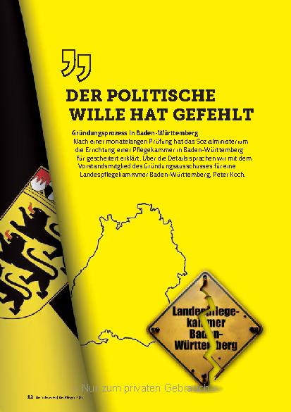 Vorschauseite 1: Der politische Wille hat gefehlt.