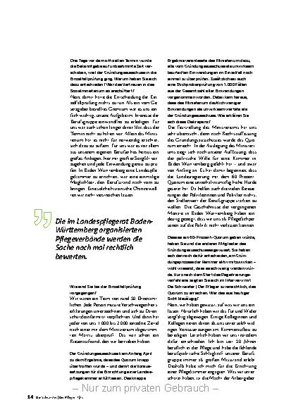 Vorschauseite 3: Der politische Wille hat gefehlt.