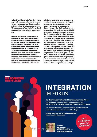 Vorschauseite 4: Der politische Wille hat gefehlt.