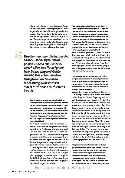 Vorschauseite 5: Der politische Wille hat gefehlt.