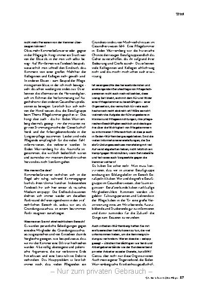 Vorschauseite 6: Der politische Wille hat gefehlt.