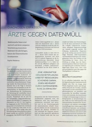 Vorschauseite 1: Ärzte gegn Datenmüll