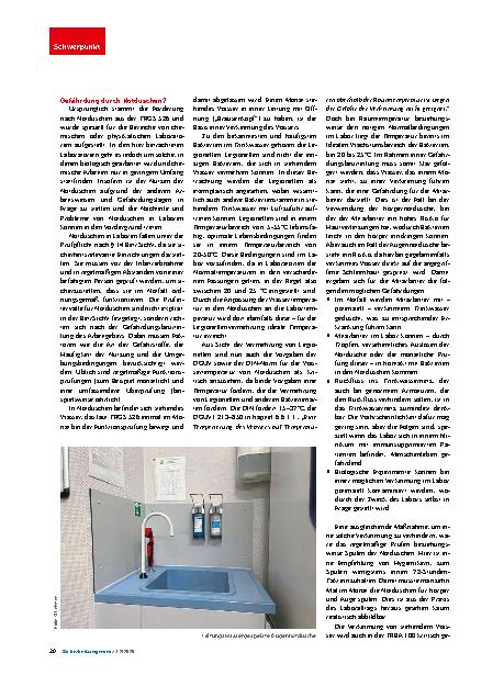 Vorschauseite 3: Notduschen in Laboren: Herausforderungen bei der Planung und Entscheidung