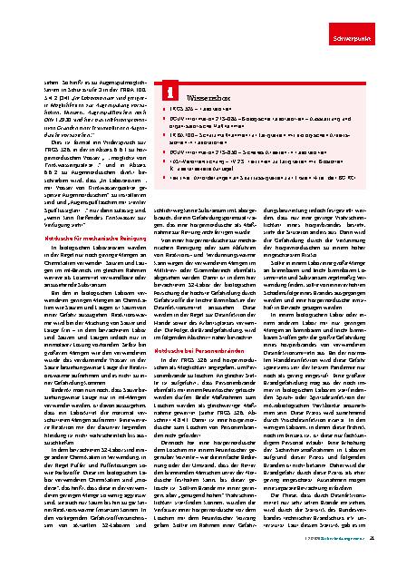 Vorschauseite 4: Notduschen in Laboren: Herausforderungen bei der Planung und Entscheidung