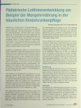 Vorschauseite 1: Pädiatrische Leitlinienentwicklung am Beispiel der Mangelernährung in der häuslichen Kinderkrankenpflege